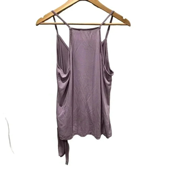 ALL IN FAVOR Side Tie Tank Top Lavender Large - Picture 2 of 5